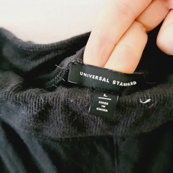 Universal Standard Black Bridget Joggers Sweatpants Elastic Waist - Picture 6 of 8